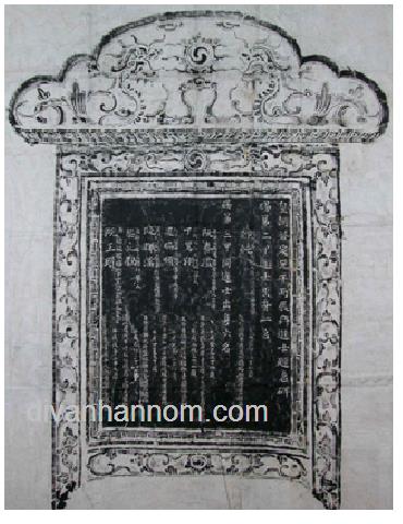 VĂN BIA ĐỀ DANH TIẾN SỸ VIỆT NAM QUA CÁC TRIỀU ĐẠI